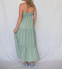 Meet Me In Santorini - Sleeveless Maxi Dress
