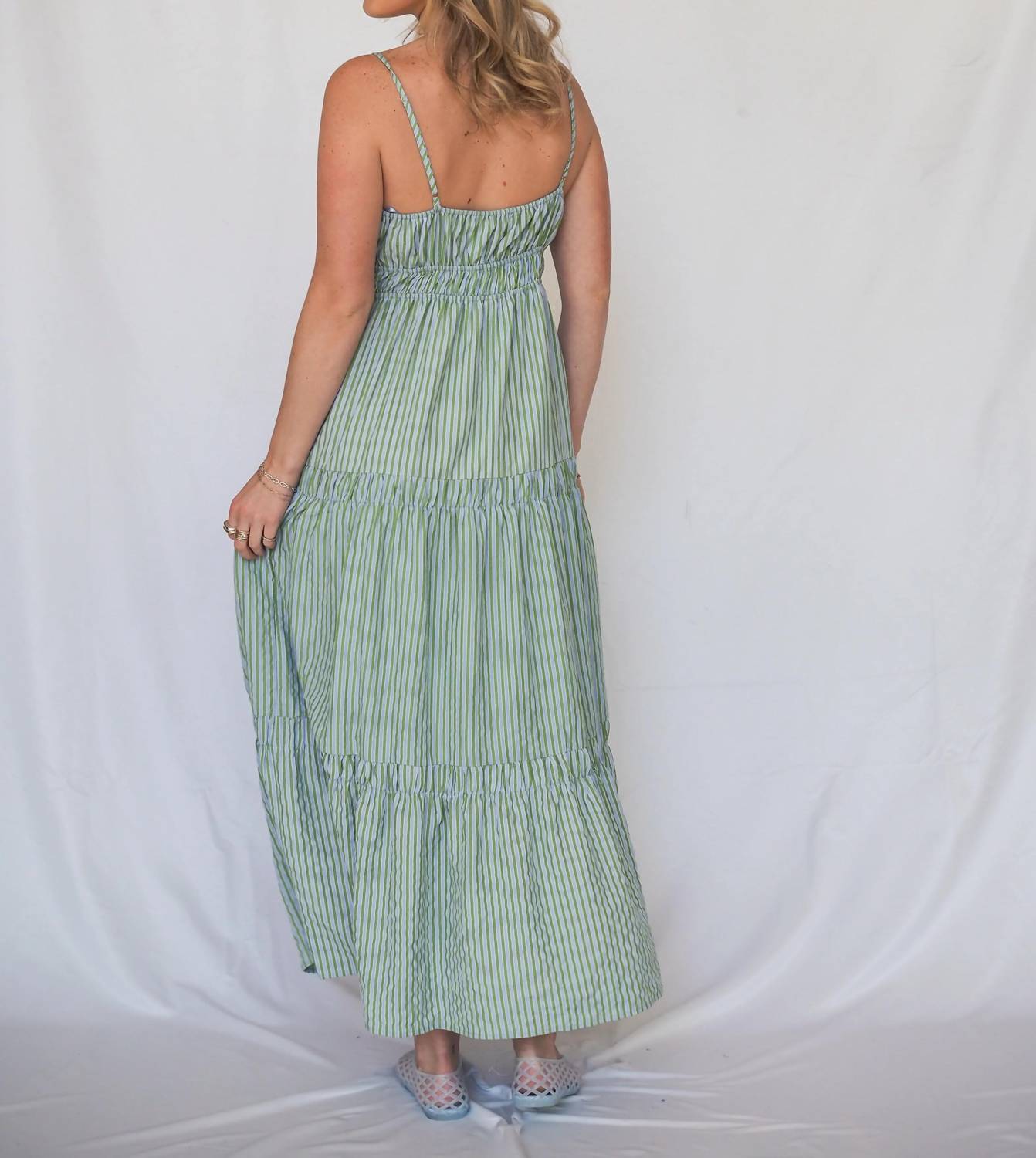 Meet Me In Santorini - Sleeveless Maxi Dress
