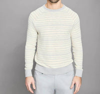 Billy Reid - Men's Raglan Stripe Crew Sweter