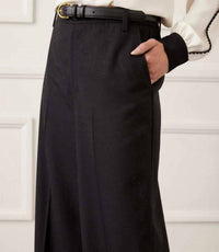 Karen Kane Rhinestone Embellished Wide-leg Trousers - Petite in black - women's pants - view 4