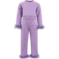Lola + The Boys - Girls Feather Athletic Set