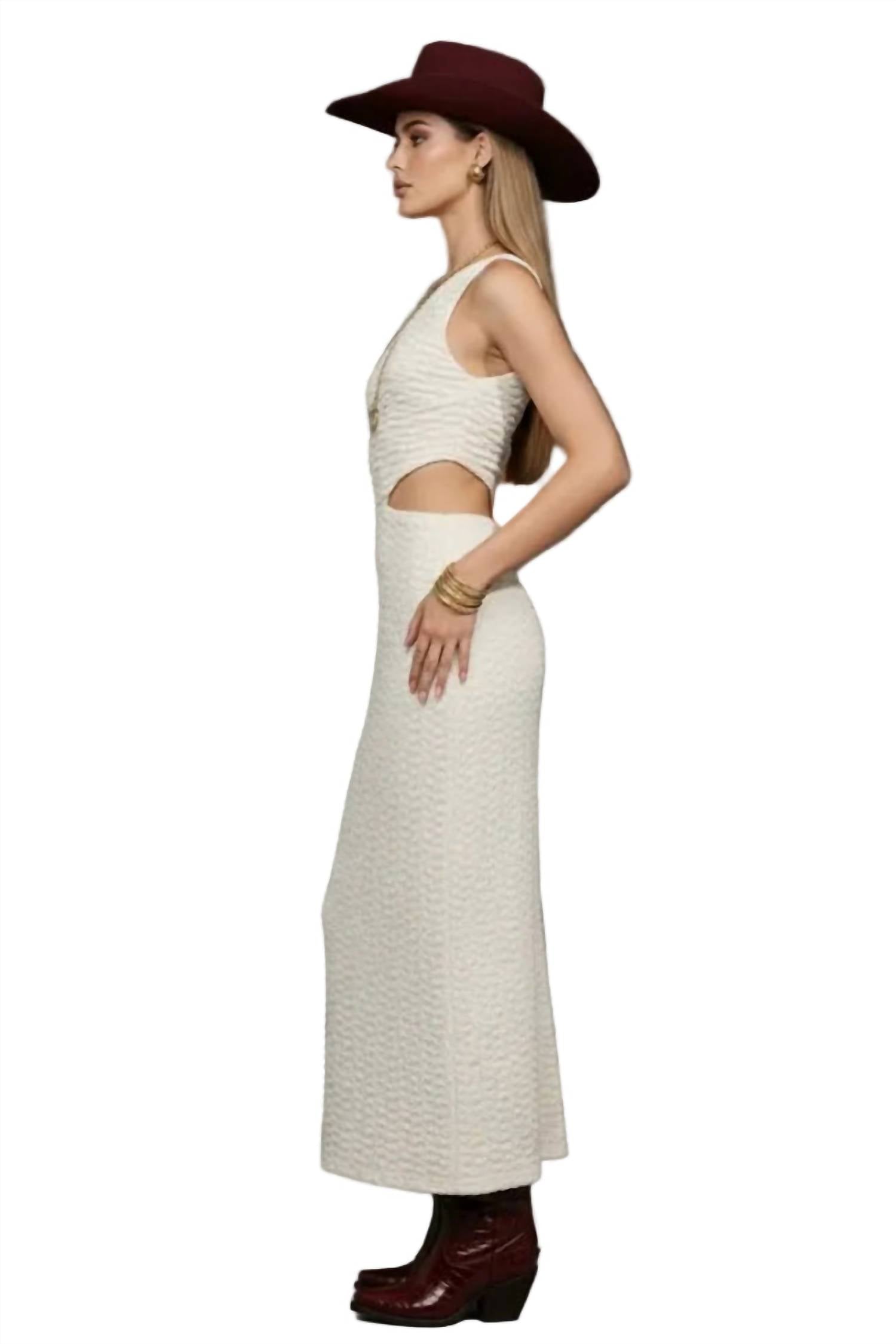 Pretty Garbage - Knit Cutout Midi Dress