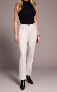 TRIBAL Fly Front Trouser in moonstone - women's pants
