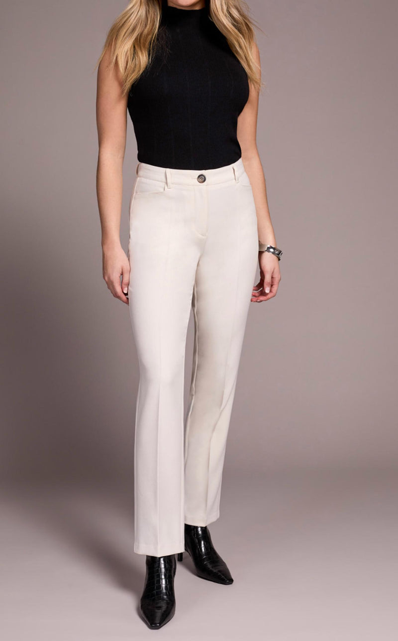 TRIBAL Fly Front Trouser in moonstone - women's pants