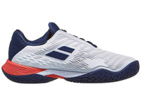 BabolaT Men's Propulse Fury 3 Ac Shoe in white estate blue - men's sneaker