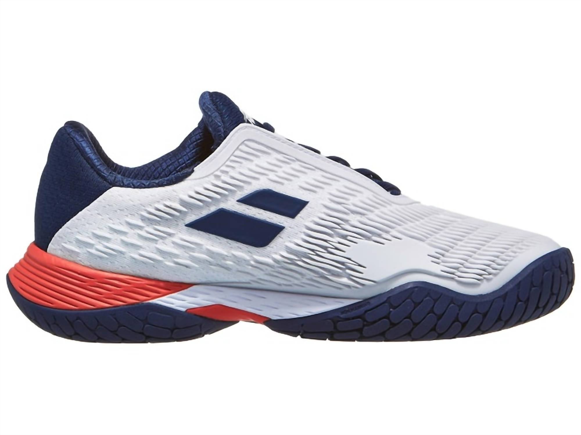BabolaT Men's Propulse Fury 3 Ac Shoe in white estate blue - men's sneaker