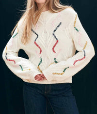 Jumper1234 - Cashmere Wool Overstitch Cable Turtle Jumper