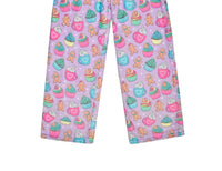 iScream Kid's Ginnie Gingerbread Cafe Plush Pants in pink multi - kids' joggers