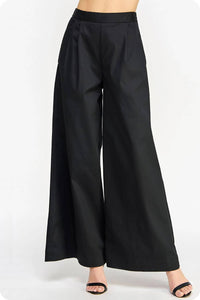 Strut & Bolt - Pleat Detail Wide Leg Twill Pants