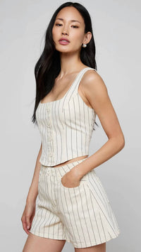 L'Agence - Saga Button Front Tank Top