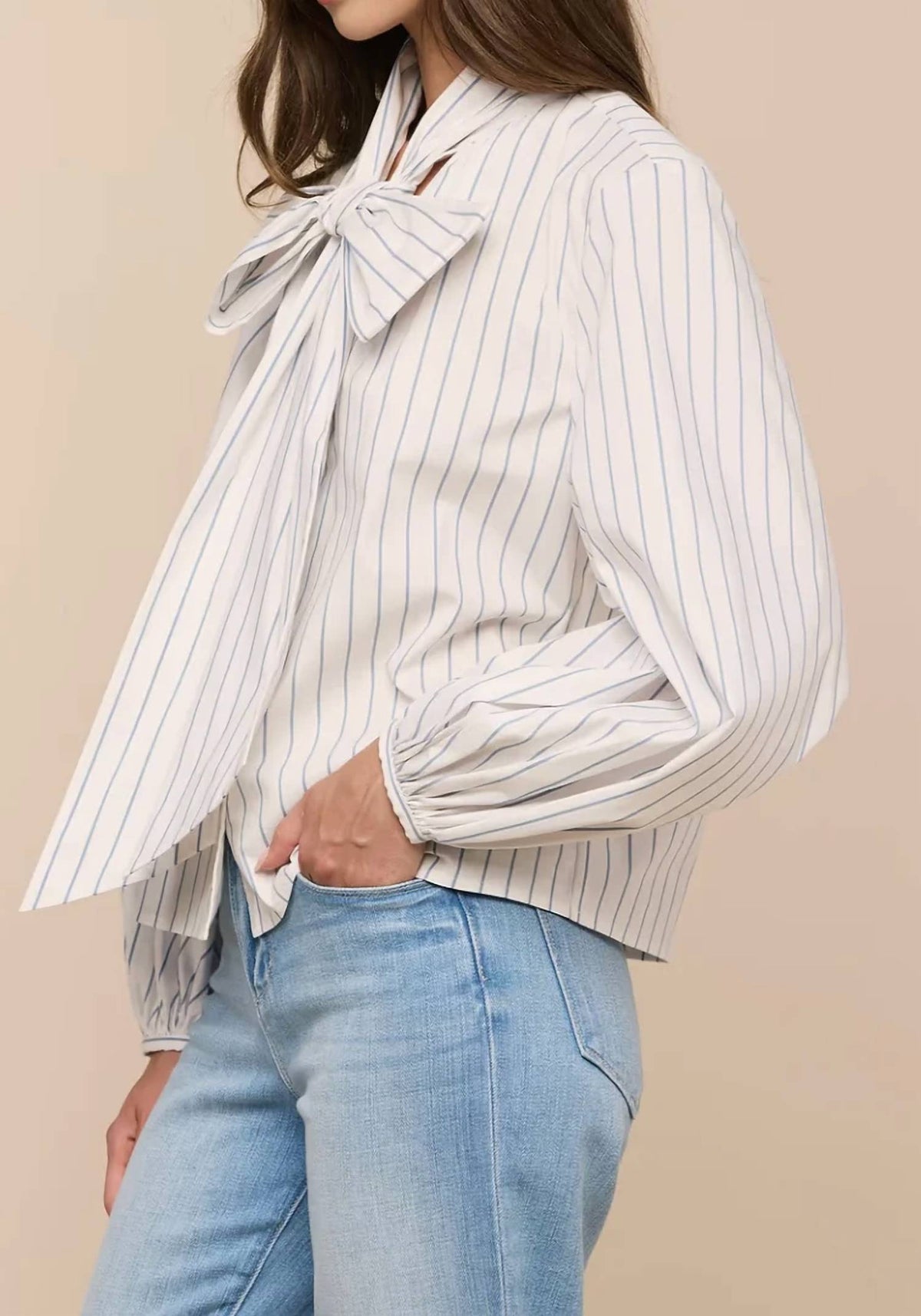 L'Agence - Deon Tie Neck Blouse