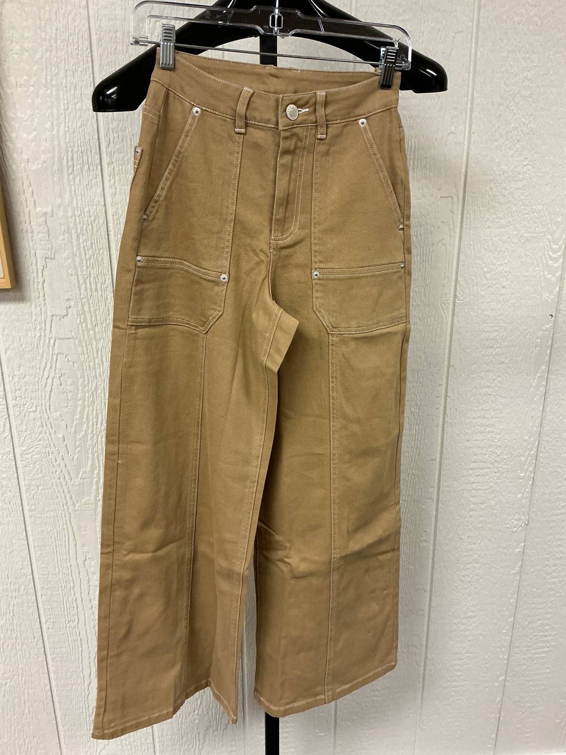 Skies Are Blue - Twill Wide Leg Pant