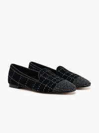 Arteana - Women's Boucle Flat Smoking Slipper