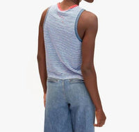 Clare V. - Camp Fit Tank Mini Stripe Top