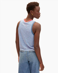 Clare V. - Camp Fit Tank Mini Stripe Top