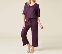 Softies - Dream Relaxed V-neck & Capri Pants Lounge Set