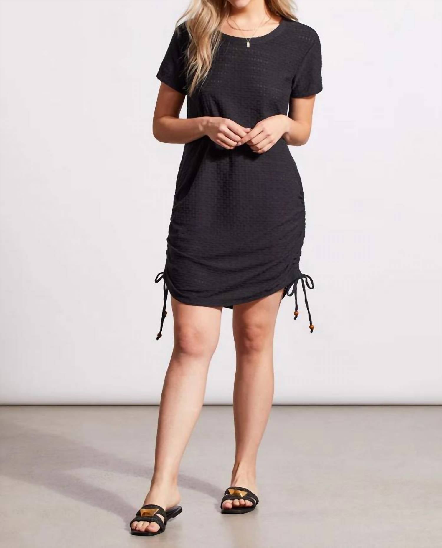 Tribal - Sport Side Ruching Stretch Weave Dress
