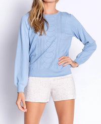 Pj Salvage - Pretty In Pointelle Long Sleeve Lounge Sweater Top
