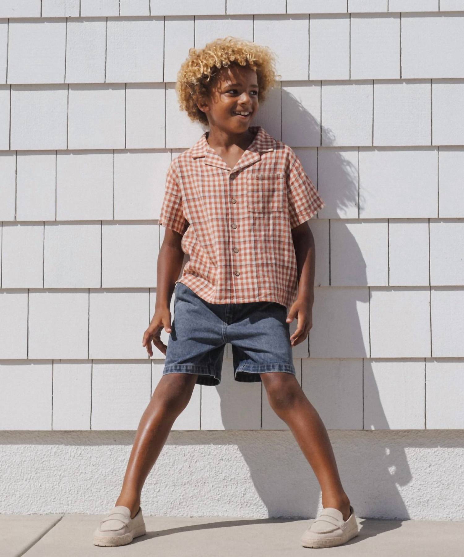 Rylee + Cru - Boy's Lapel Collar Shirt