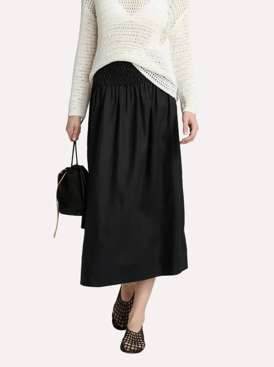 Rails - Alessa Linen Midi Skirt