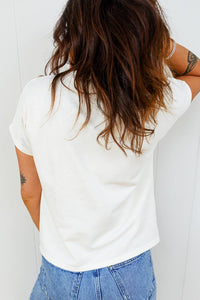 Dear Lover - Leopard Bow Embroidered Patch Casual T Shirt - Plus