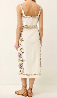 Marie Oliver - Meara Floral Embroidery Skirt