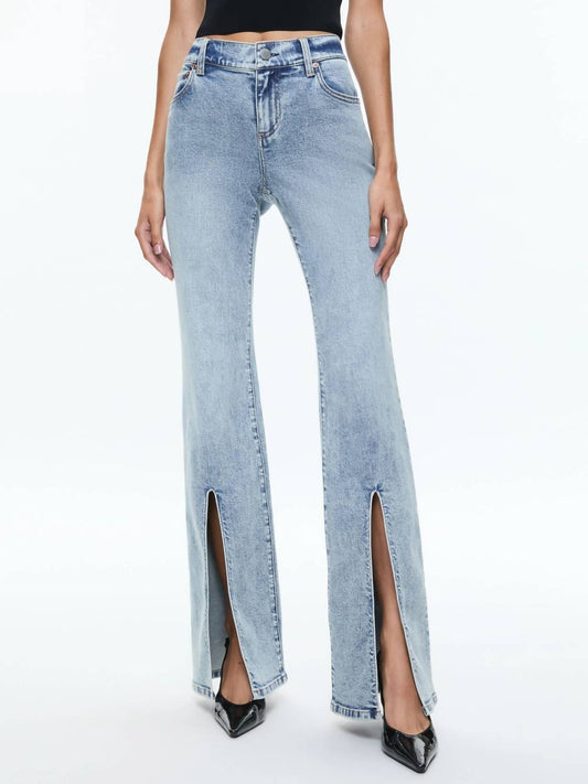 Alice + Olivia - Winslow Slim Slit Jeans
