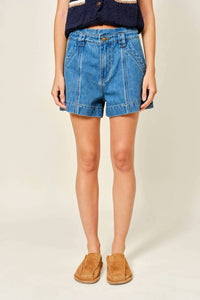 Aaron & Amber - Elliot High Waist Jean Shorts