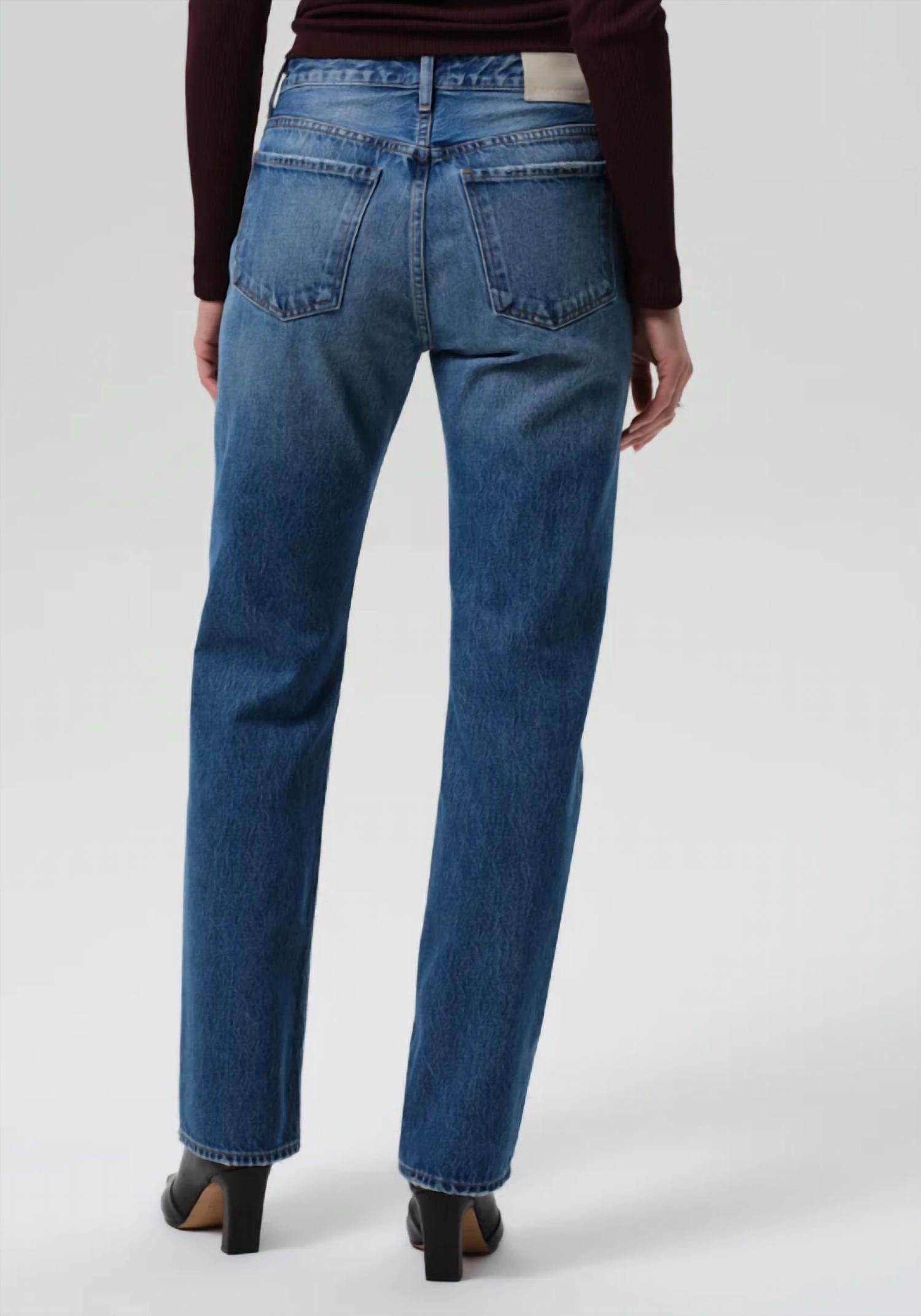 Citizens of Humanity Zurie High Rise And Straight Leg Jeans in demi - women's jeans - detail view