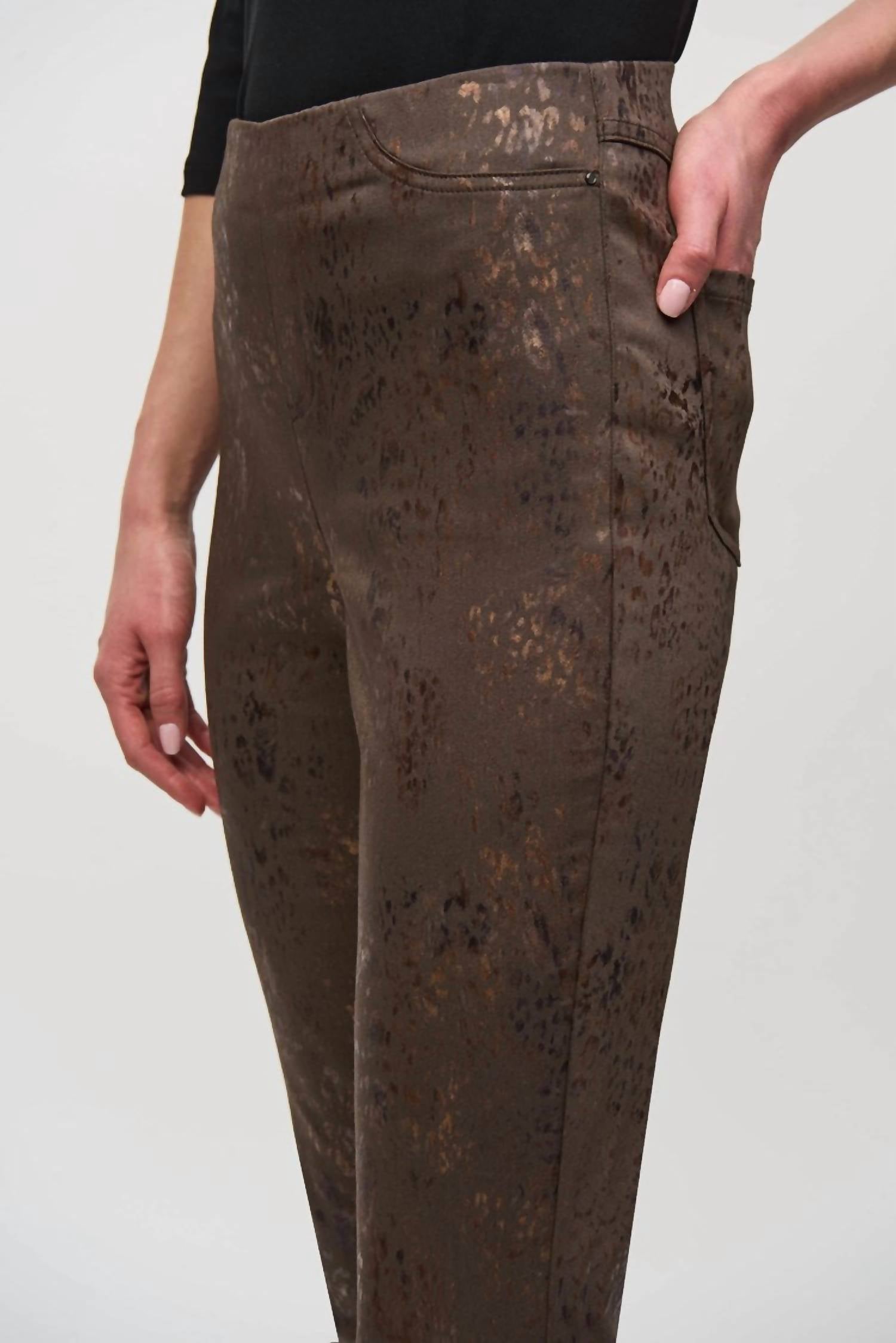 Joseph Ribkoff - Foiled Classic Slim Pants