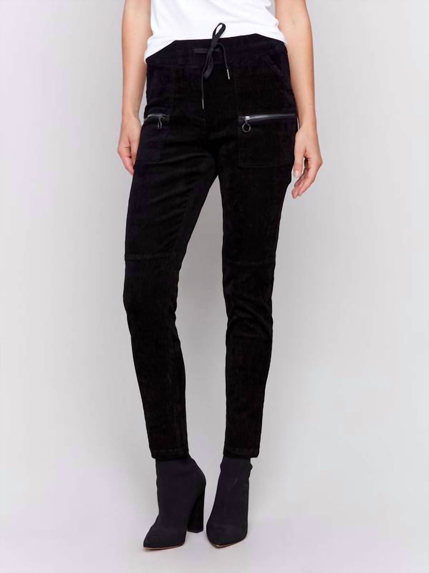 Charlie B - Knit Corduroy Pull-on Jogger