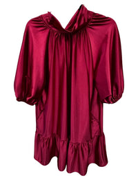 Carole Christian Women's Satin Tie Neck Dress in red - women's dress