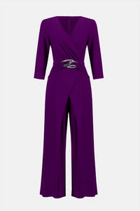 Joseph Ribkoff - Women's Silky Knit Wrap Jumpsuit