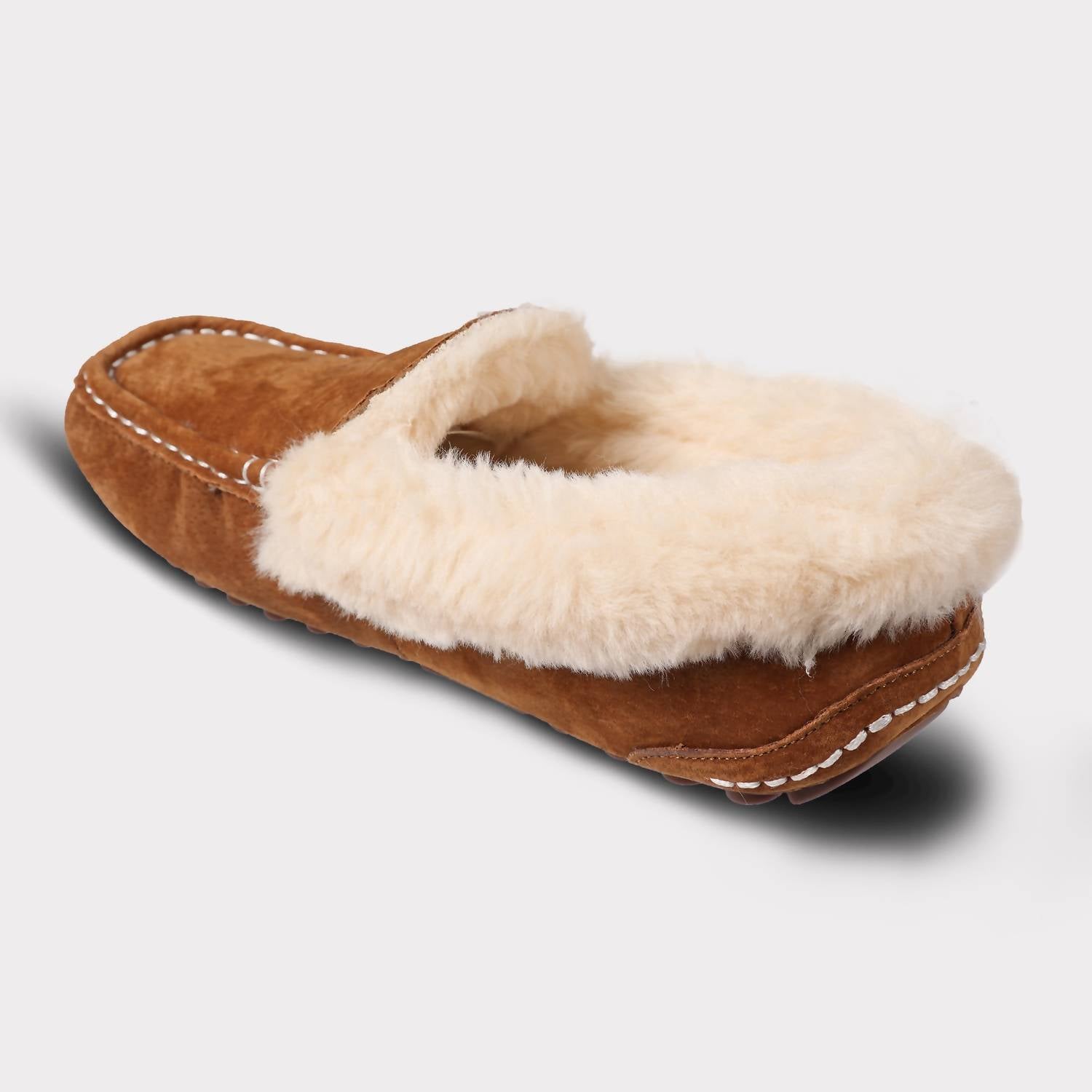 Lamo Women's Aussie Slip-on Moc Slippers in chestnut - women's shoe - view 5