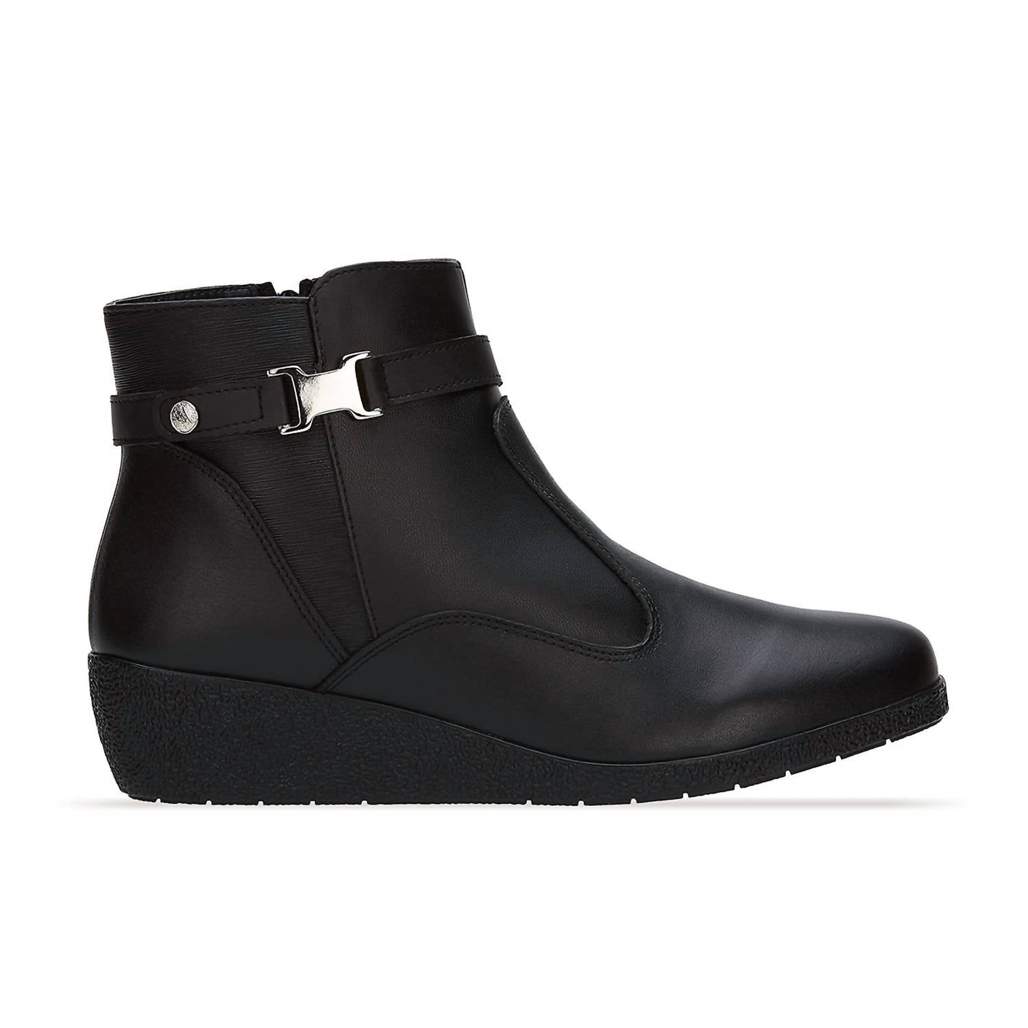 Andrea - Women's Wedge Leather Booties