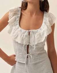 For Love & Lemons - Women's Bradford Gingham Top