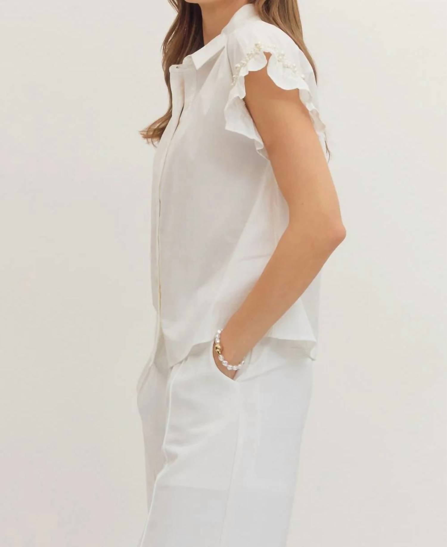 Entro - Muse Ruffled Sleeve Blouse