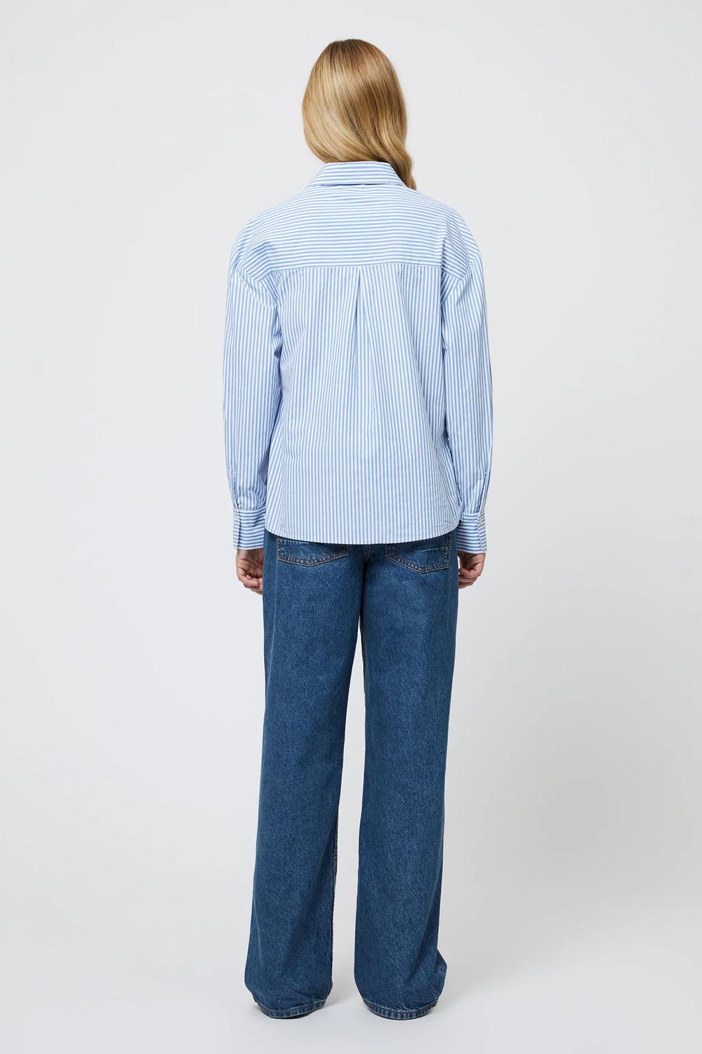 French Connection - Cambria Cotton Corsage Striped Shirt