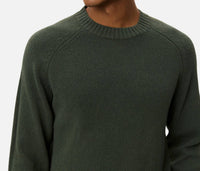 Les Deux Brad Roundneck Knit Top in duffel bag - men's long sleeve top - alternate view