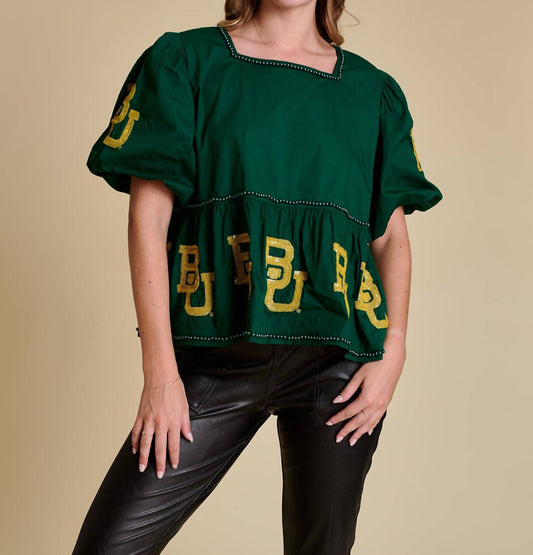 Stewart Simmons - The Puff Sleeve Peplum Top