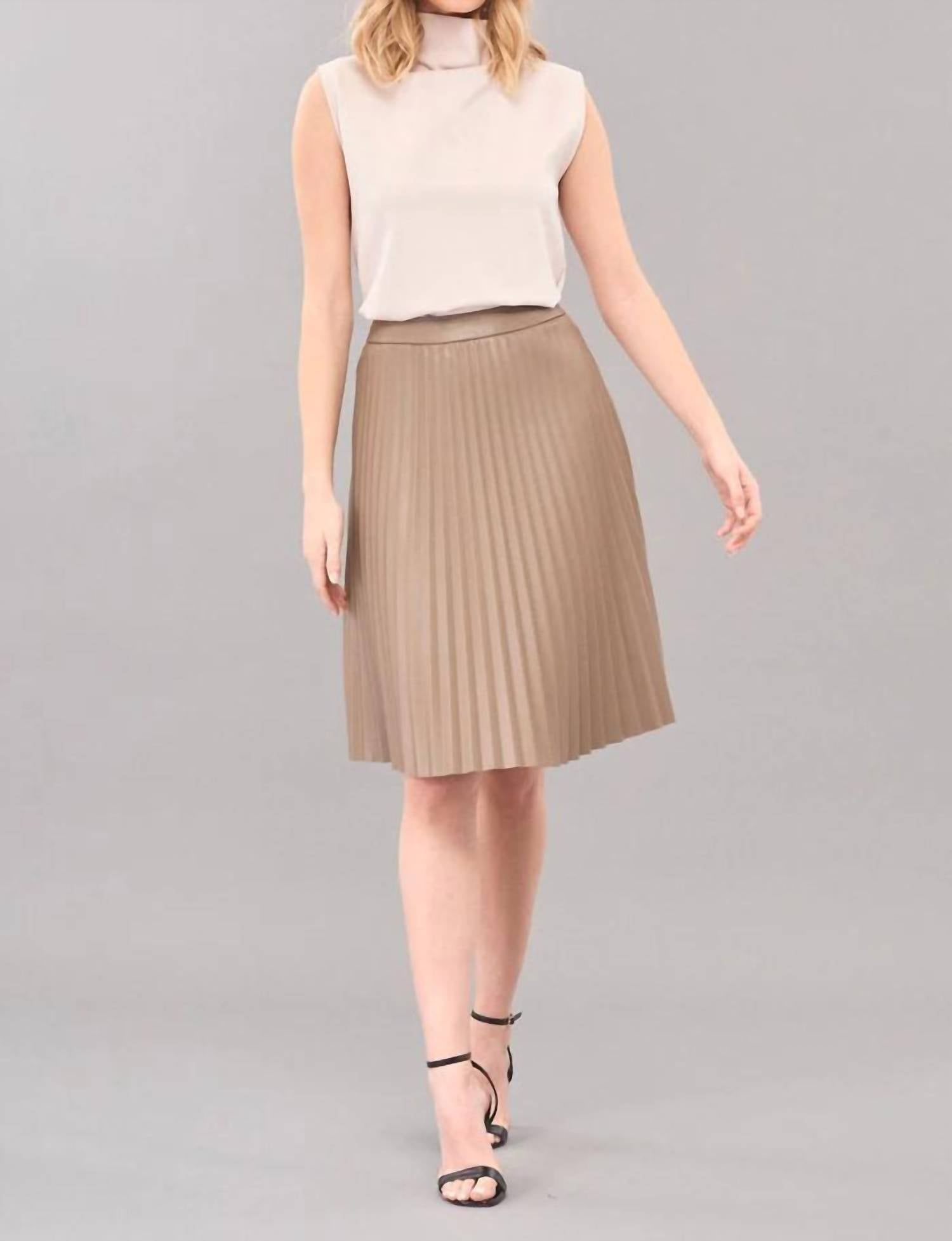 Lola & Sophie - Sporty Neoprene Drape Neck Top