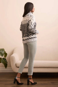 Tribal - Fuzzy Yarn Sweater