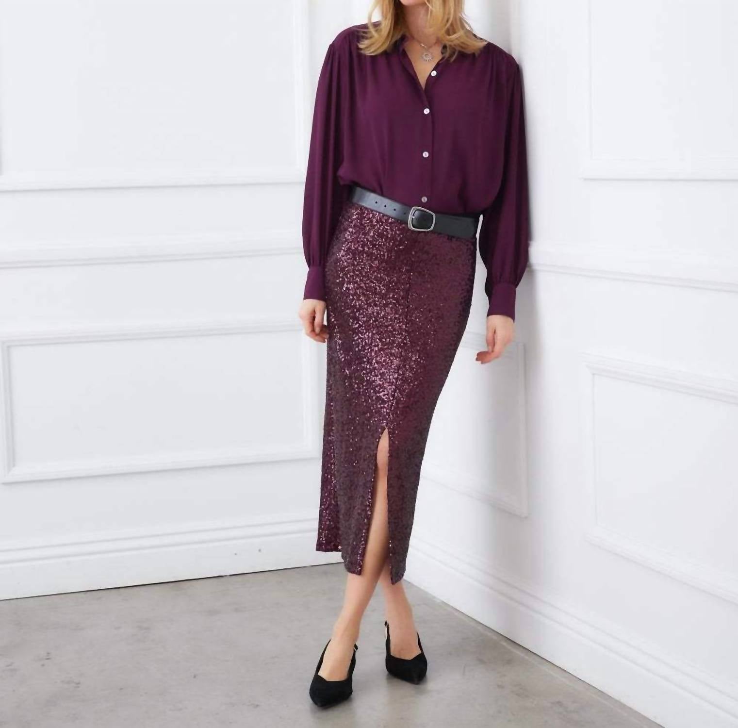 Karen Kane - Long Sleeve Dropped Shoulder Blouse