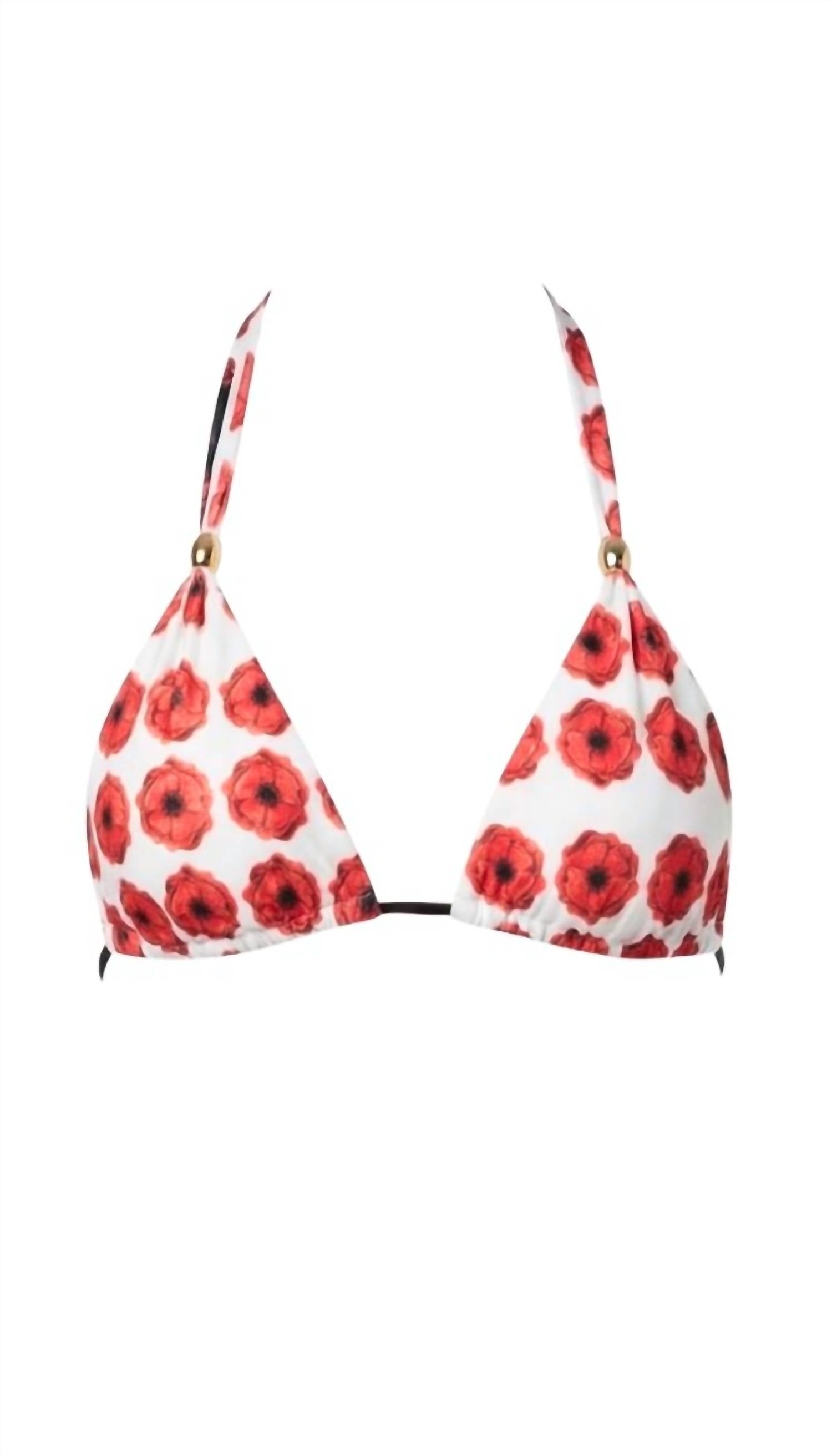 Voglia Swimwear Gabby Reversible Bikini Top in multi - women's swimwear - alternate view