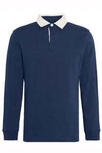 Barbour Howtown Rugby Shirt in navy - men's shirt - view 6