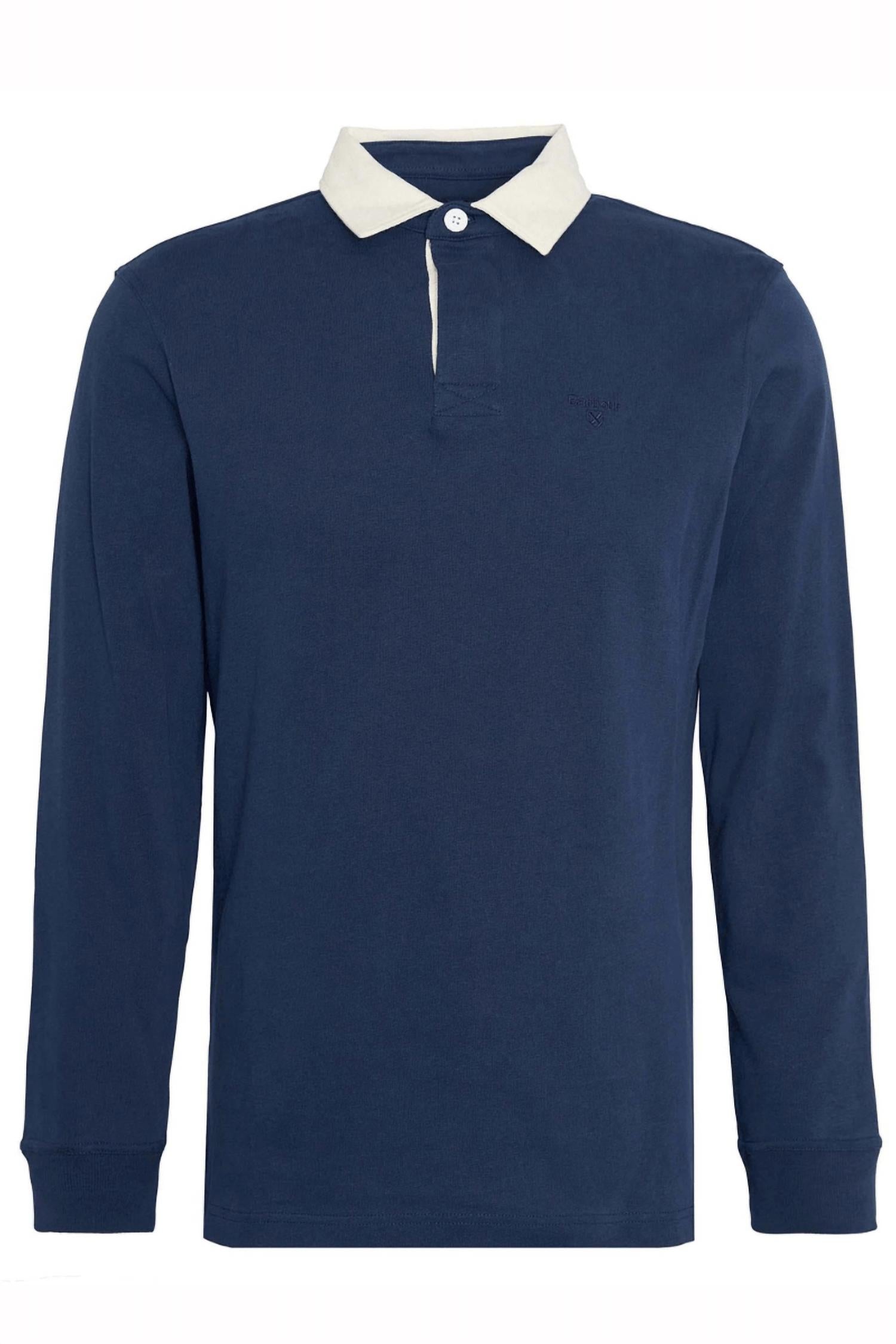 Barbour Howtown Rugby Shirt in navy - men's shirt - view 6