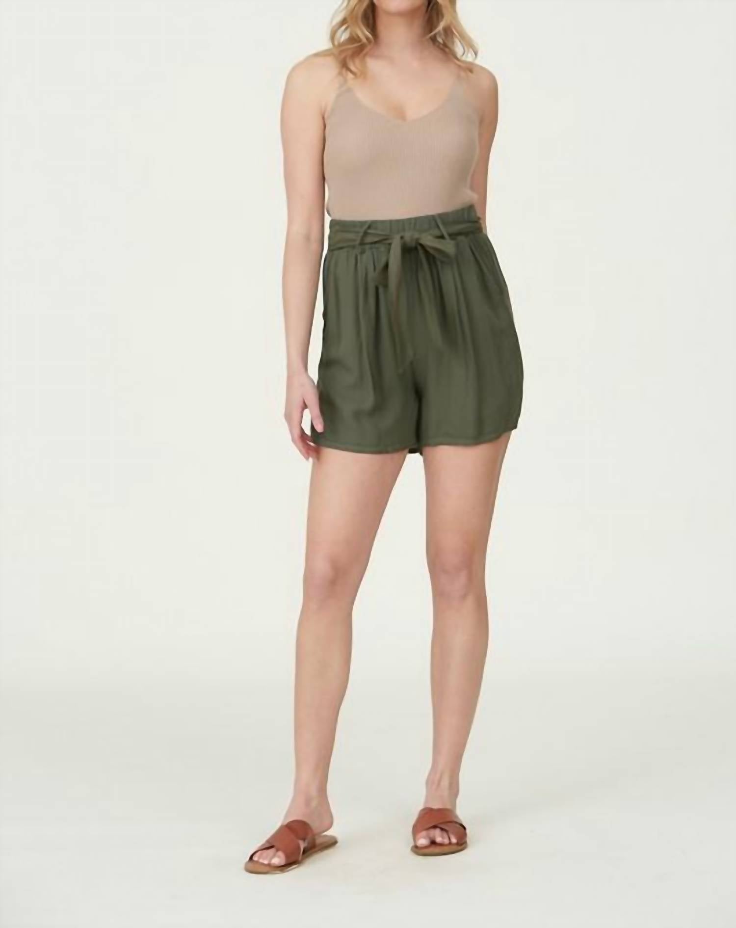 Tea N Rose - Paperbag High Waisted Shorts