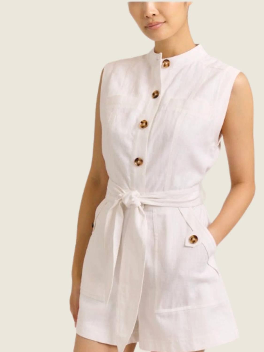 Cartolina Nantucket - Rachel Sleeveless Romper