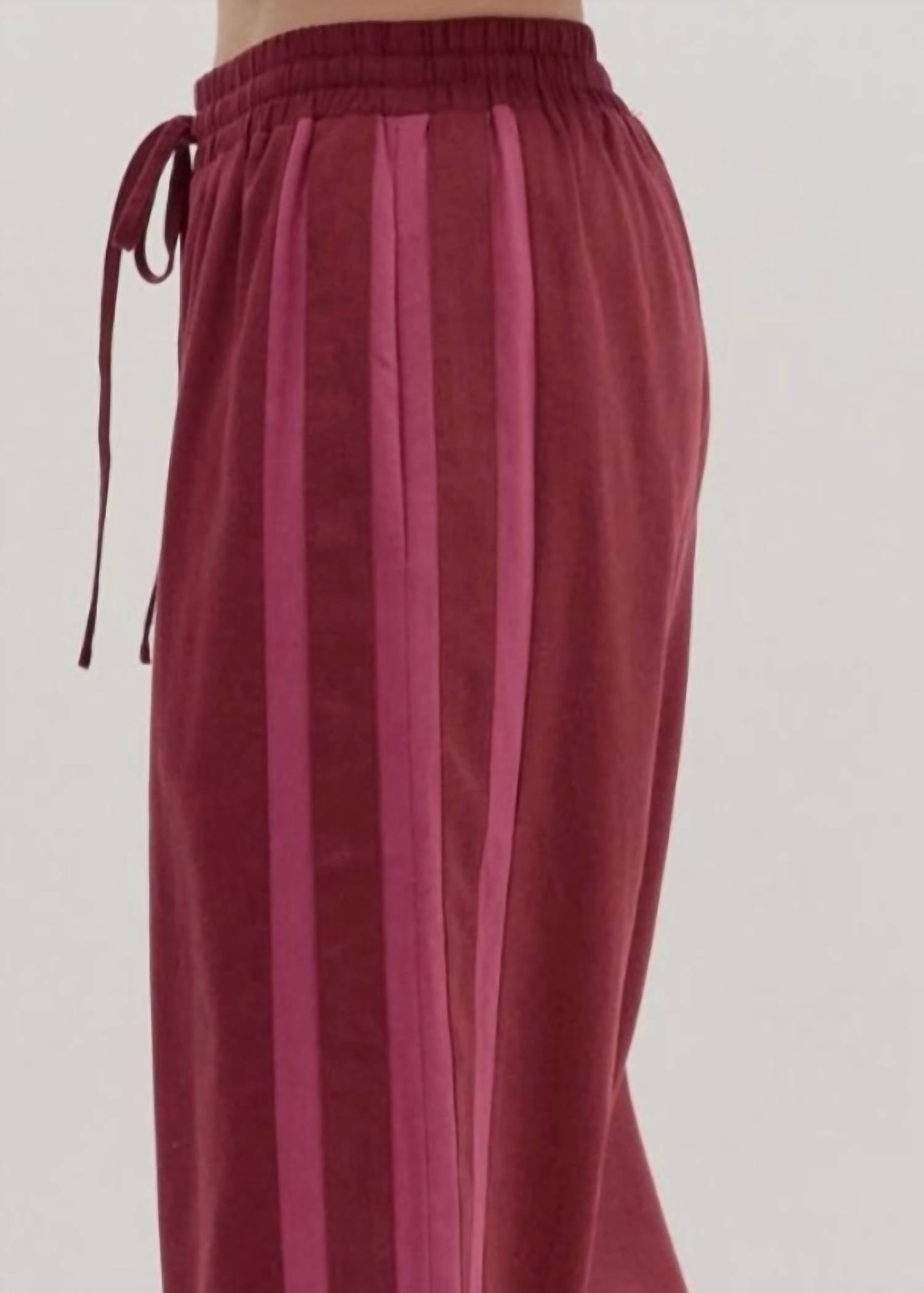 entro Nora Pull-on Pant in cranberry - women's pants - view 5