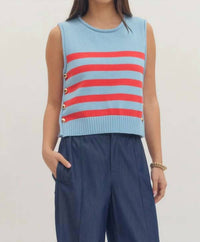 Entro - Sweater Tank Stripe Vest